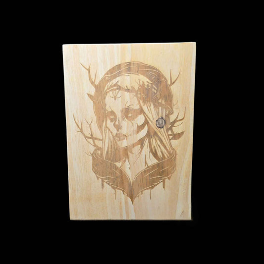 Wicket Forest Witch Wood Engraving