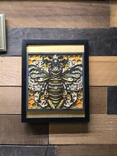 Bee Layered Wood Art