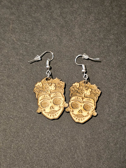 Frida Kahlo Sugar Skull earrings